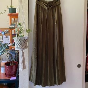 Green Maxi Skirt